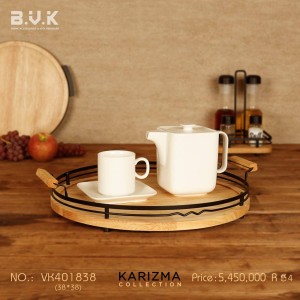 سینی  گرد B.V.K  طرح KARIZMA کد 401838