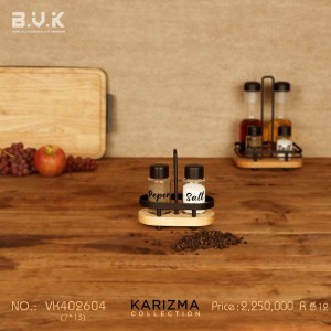 ست نمک فلفل خوری B.V.K طرح KARIZMA