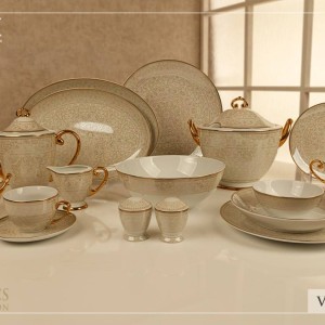 سرویس چینی بن چاينا بی وی کی 129 پارچه24نفره BVK کد VK730031