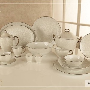 سرویس چینی بن چاينا بی وی کی 129 پارچه24نفره BVK کد VK730078