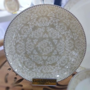 سرویس غذاخوری آرکوپال 6 نفره دیوالی  گلدن اپال طرح راشن عسلی