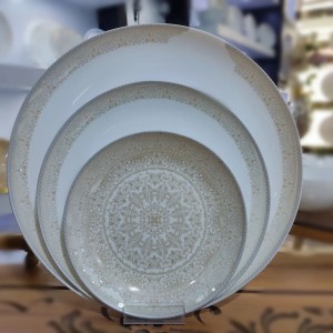 سرویس غذاخوری آرکوپال 6 نفره دیوالی  گلدن اپال  طرح شاینا شامپاین