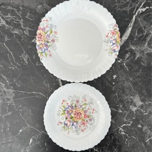 سرویس غذاخوری آرکوپال 6 نفره طرح مانیا قرمز گلدن اپال