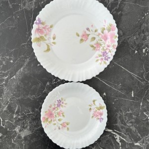 سرویس غذاخوری آرکوپال 6 نفره طرح بیوتی بنفش گلدن اپال