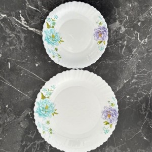 سرویس غذاخوری آرکوپال 6 نفره طرح ساتین سبز گلدن اپال