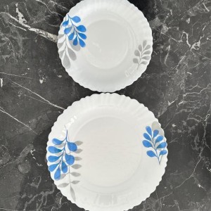 سرویس غذاخوری آرکوپال 6 نفره طرح بن سای آبی گلدن اپال