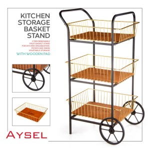 جای سیب زمینی پیاز سه طبقه طلایی آیسان آیسل