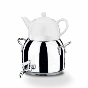 کتری و قوری شیردار مدل لونا دایموند کد A030 طرح دار