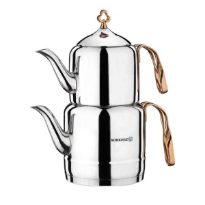 ست کتری و قوری کرکماز مدل Cintemani رنگ طلایی کد 212