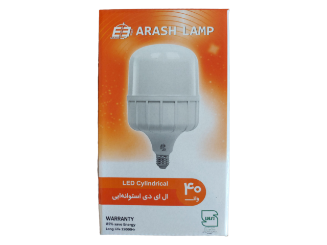 لامپ ال ای دی 40 وات آرش (استوانه ای)
