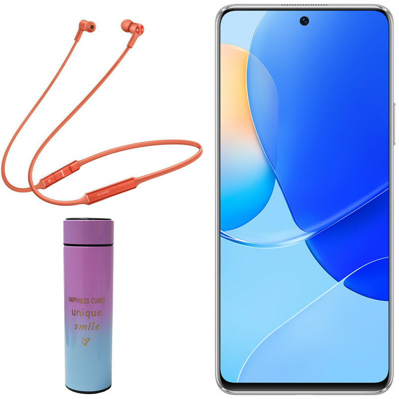 گوشی موبایل هوآوی مدل nova 9 SE دو سیم کارت ظرفیت 128 گیگابایت و رم 8 گیگابایت به همراه هدفون بی سیم FreeLace و فلاسک هوشمند