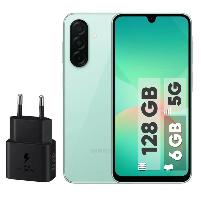 گوشی موبایل سامسونگ مدل Galaxy A26 دو سیم کارت ظرفیت 128 گیگابایت و رم 6 گیگابایت - به همراه شارژر 25 وات سامسونگ