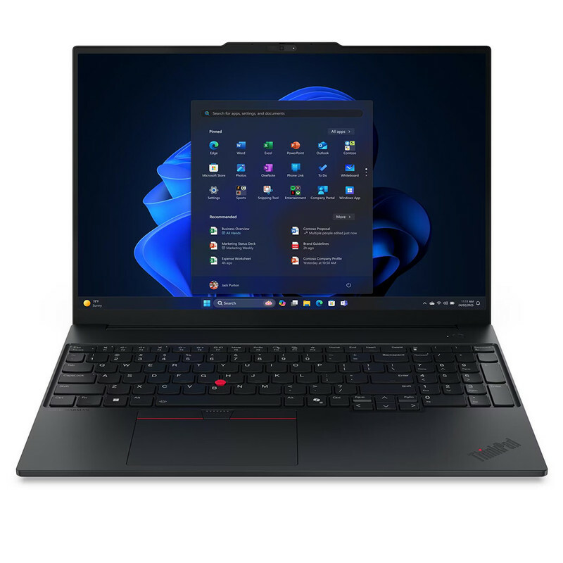 لپ تاپ 16 اینچی لنوو مدل ThinkPad E16 Gen 3-Core Ultra 7 255H-32GB DDR5 5600MHz-1TB SSD-IPS-Backlit-Fingerprint - کاستوم شده