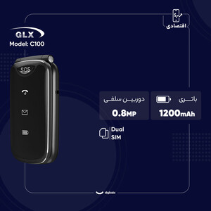 گوشی موبایل جی ال ایکس مدل C100 دو سیم کارت ظرفیت 32 مگابایت
