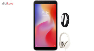 گوشی موبایل می مدل Redmi 6 M1804C3DG دو سیم‌ کارت ظرفیت 64 گیگابایت همراه با مچ بند هوشمند و هدفون می