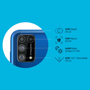 گوشی موبایل سامسونگ مدل Galaxy M31 SM-M315F/DS دو سیم کارت ظرفیت 128گیگابایت و 8 گیگابایت رم - اکتیو