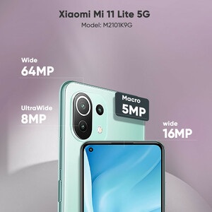 گوشی موبایل شیائومی مدل Mi 11 Lite 5G M2101K9G دو سیم‌ کارت ظرفیت 128 گیگابایت و 6 گیگابایت رم