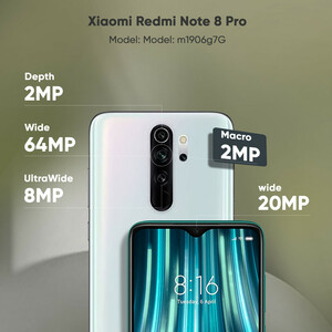 گوشی موبایل شیائومی مدل Redmi Note 8 Pro m1906g7G دو سیم‌ کارت ظرفیت 128 گیگابایت