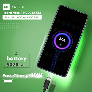 گوشی موبایل شیائومی مدل Redmi Note 9 M2003J15SS دو سیم‌ کارت ظرفیت 64 گیگابایت و رم 3 گیگابایت