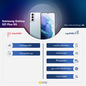 گوشی موبایل سامسونگ مدل Galaxy S21 Plus 5G SM-G996B/DS دو سیم کارت ظرفیت 128 گیگابایت و رم 8 گیگابایت