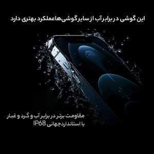 گوشی موبایل اپل مدل iPhone 12 Pro Max BA تک سیم‌ کارت ظرفیت 256 گیگابایت و رم 6 گیگابایت - نات اکتیو