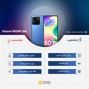 گوشی موبایل شیائومی مدل REDMI 10A 220233L2C دو سیم‌ کارت ظرفیت  64 گیگابایت و رم 4 گیگابایت