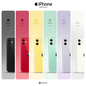 گوشی موبایل اپل مدل iPhone 11 ZD/A تک سیم‌ کارت ظرفیت 64 گیگابایت و رم 4 گیگابایت