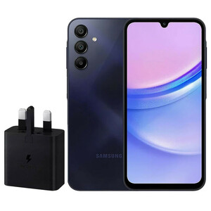 گوشی موبایل سامسونگ مدل Galaxy A15 دو سیم کارت ظرفیت 128 گیگابایت و رم 6 گیگابایت به همراه شارژر 15 وات سامسونگ - ویتنام