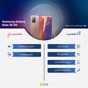 گوشی موبایل سامسونگ مدل Galaxy Note 20 5G SM-N981B/DS دو سیم کارت ظرفیت 256 گیگابایت و رم 8 گیگابایت