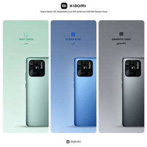 گوشی موبایل شیائومی مدل Redmi 10C 220333QAG دو سیم‌ کارت ظرفیت 64 گیگابایت و رم 4 گیگابایت
