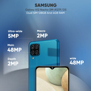 گوشی موبایل سامسونگ مدل Galaxy A12 Nacho SM-A127F/DS دو سیم کارت ظرفیت 128 گیگابایت و رم 4 گیگابایت