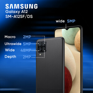 گوشی موبایل سامسونگ مدل Galaxy A12 SM-A125F/DS دو سیم کارت ظرفیت 128 گیگابایت و رم 4 گیگابایت