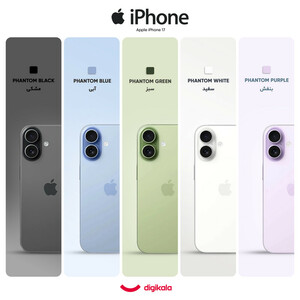 گوشی موبایل اپل مدل iPhone 17 ZAA تک سیم کارت + eSim ظرفیت 256 گیگابایت و رم 8 گیگابایت - نات اکتیو