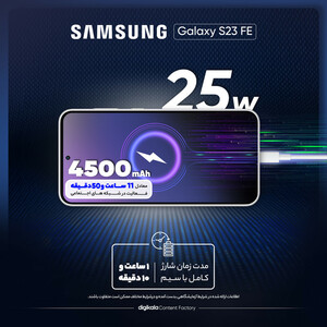 گوشی موبایل سامسونگ مدل Galaxy S23 FE دو سیم کارت ظرفیت 256 گیگابایت و رم 8 گیگابایت