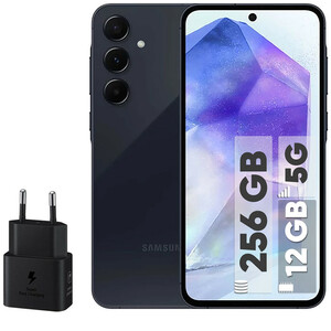 گوشی موبایل سامسونگ مدل Galaxy A55 دو سیم کارت ظرفیت 256 گیگابایت و رم 12 گیگابایت - اکتیو - به همراه شارژر 25 وات سامسونگ