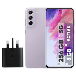 گوشی موبایل سامسونگ مدل Galaxy S21 FE 5G دو سیم‌ کارت ظرفیت 256 گیگابایت و رم 8 گیگابایت نسخه اسنپدراگون - اکتیو - به همراه شارژر 25 وات