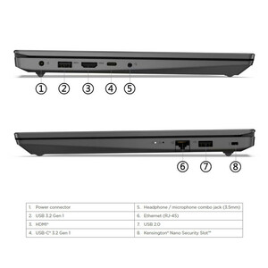لپ تاپ 15.6 اینچی لنوو مدل V15 G4 IRU-i5 13420H-8GB DDR4 3200MHz-512GB SSD-TN