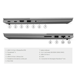 لپ تاپ 15.6 اینچی لنوو مدل ThinkBook 15 G2 ITL-i5 1135G7 8GB 256SSD MX450