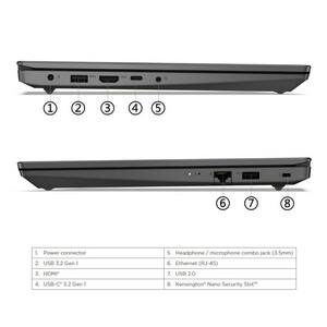 لپ تاپ 15.6 اینچی لنوو مدل V15 G4 IRU-i7 13620H-24GB DDR4 3200MHz-512GB SSD-TN-W - کاستوم شده