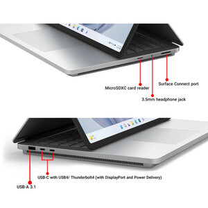 لپ تاپ 14.4 اینچی مایکروسافت مدل Surface Laptop Studio 2-i7 13700H-64GB LPDDR5x-2TB SSD-RTX4060 8GB-Touch 120Hz