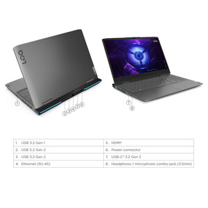 لپ تاپ 15.6 اینچی لنوو مدل LOQ 15IRH8-i5 12450H 24GB 1SSD RTX2050 - کاستوم شده