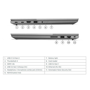 لپ تاپ 15.6 اینچی لنوو مدل ThinkBook 15 G2 ITL-i5 1135G7-20GB DDR4-1TB SSD-TN-W - کاستوم شده