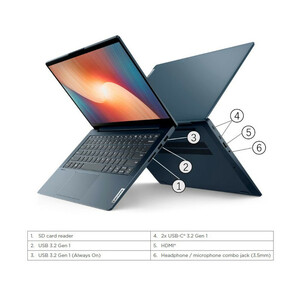 لپ تاپ 15.6 اینچی لنوو مدل IdeaPad 5 15IAL7-i7 1255U 16GB 512SSD MX550