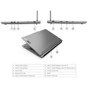 لپ تاپ 16 اینچی لنوو مدل Legion Pro 5 16IRX9-i7 14650HX-24GB DDR5 5600MHz-1TB SSD-RTX4060-QHD 240Hz - کاستوم شده