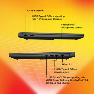 لپ تاپ 16.1 اینچی اچ‌ پی مدل Victus 16 r1036nia-i5 14450HX-24GB DDR5 5600MHz-512GB SSD-RTX3050 6GB-FHD 144Hz - کاستوم شده