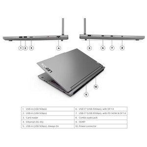 لپ تاپ 16 اینچی لنوو مدل Legion 5 16IRX9-i7 14650HX 16GB 1SSD RTX4050