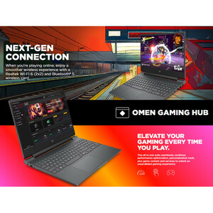 لپ تاپ 15.6 اینچی اچ‌ پی مدل Victus 15 fa2701wm-i5 13420H-16GB DDR4-1TB SSD-RTX4050 6GB-FHD 144Hz-W - کاستوم شده