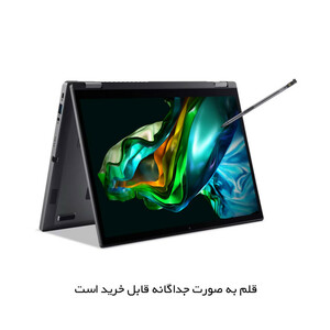 لپ تاپ 14 اینچی ایسر مدل Aspire Spin 14 ASP14-51MTN-7682-Core 7 150U-16GB LPDDR5-2TB SSD-Touch-W-Backlit-Fingerprint - کاستوم شده