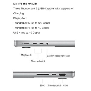 لپ تاپ 14.2 اینچی اپل مدل MacBook Pro MX2H3 2024 HNA-M4 Pro-24GB RAM-512GB SSD-Retina 120Hz