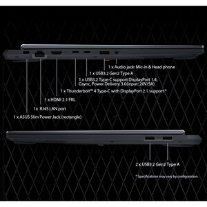 لپ تاپ 16 اینچی ایسوس مدل TUF Gaming F16 FX608JHR-RV035-i7 14650HX-20GB DDR5 5600MHz-1TB SSD-RTX5050 8GB-FHD 165Hz - کاستوم شده